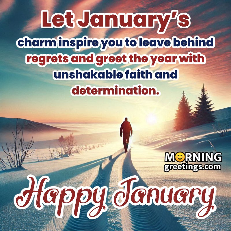 Happy January Morning Best Message Photo