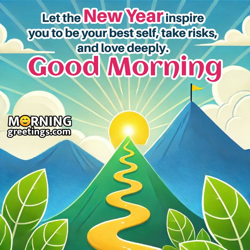 Happy New Year Good Morning Message Photo