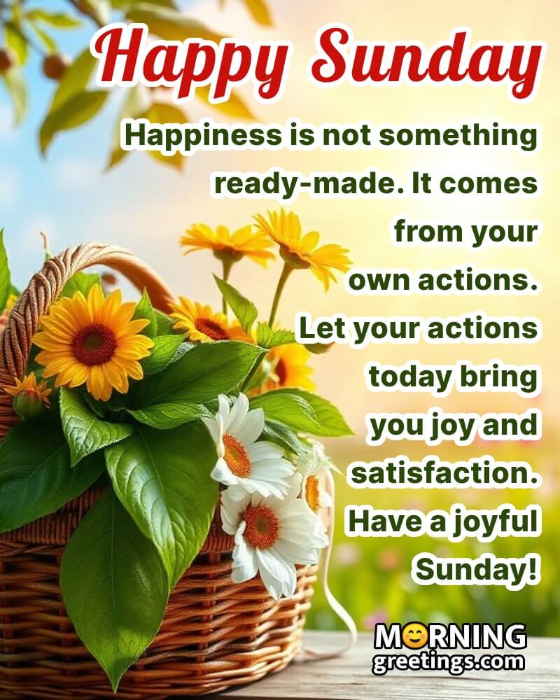 Happy Sunday Happiness Quote Pic