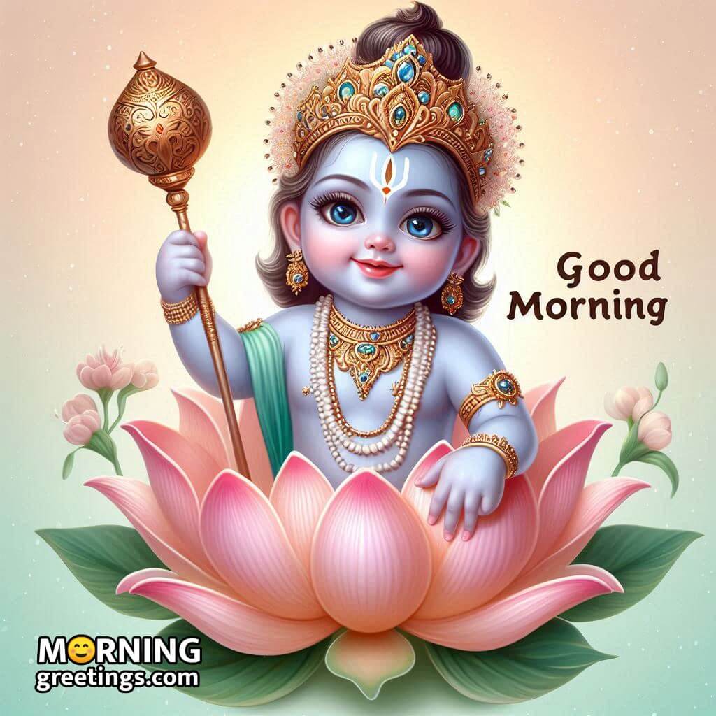 Baby Lord Vishnu Morning Pic