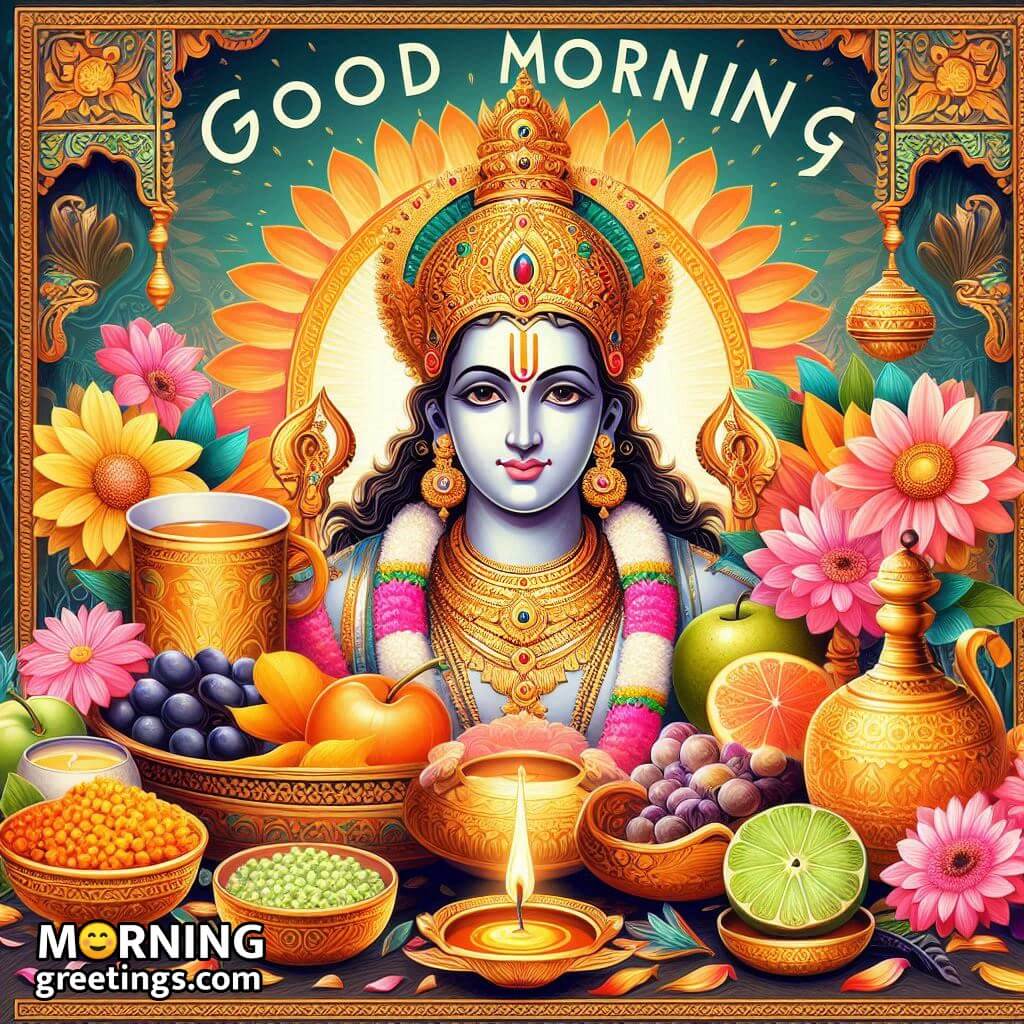 Beautiful Lord Vishnu Morning Picture