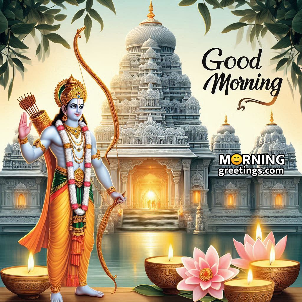 Good Morning Lord Ram At Temple