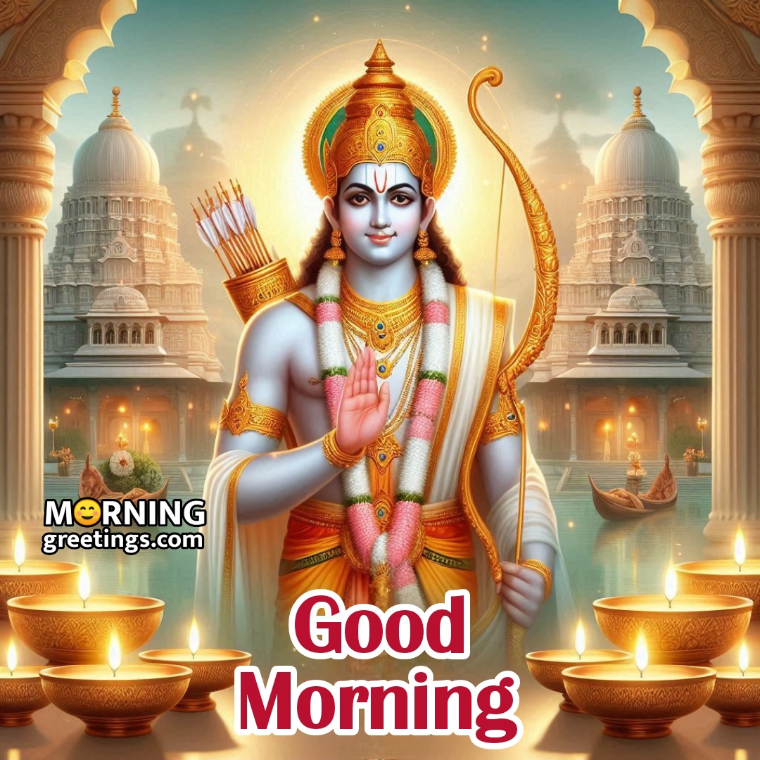Good Morning Lord Rama At Temple