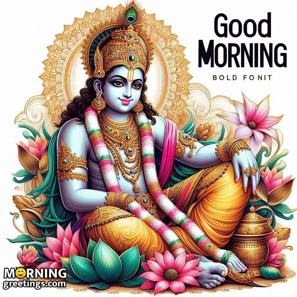 Morning Lord Vishnu Sitting Photo