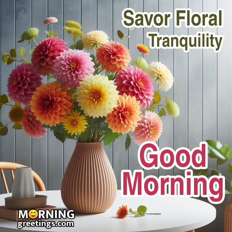 Amazing Morning Bouquet Greeting Image