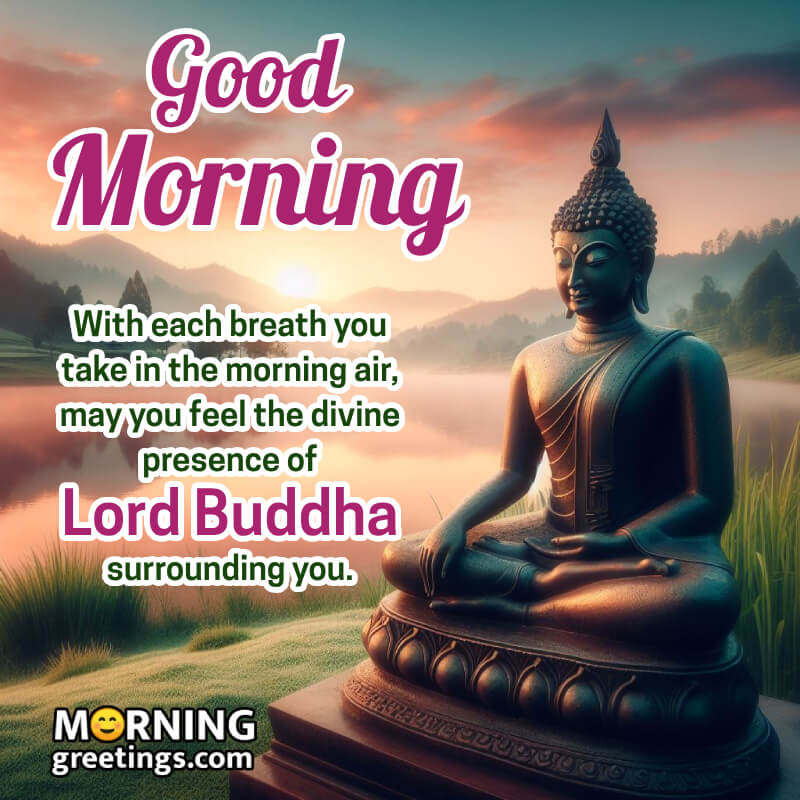 Awesome Good Morning Lord Buddha Blessing Pic