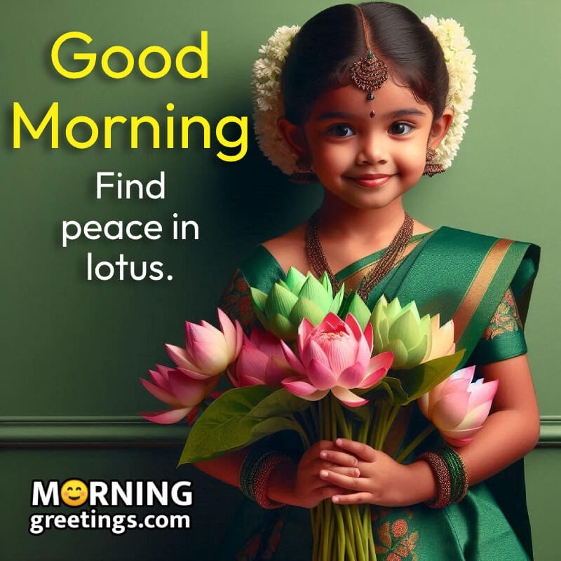 Awesome Good Morning Lotus Pic