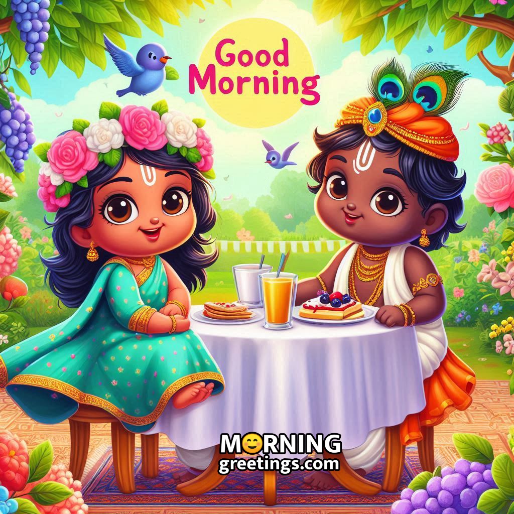 Bal Radha Krishna Morning Pic