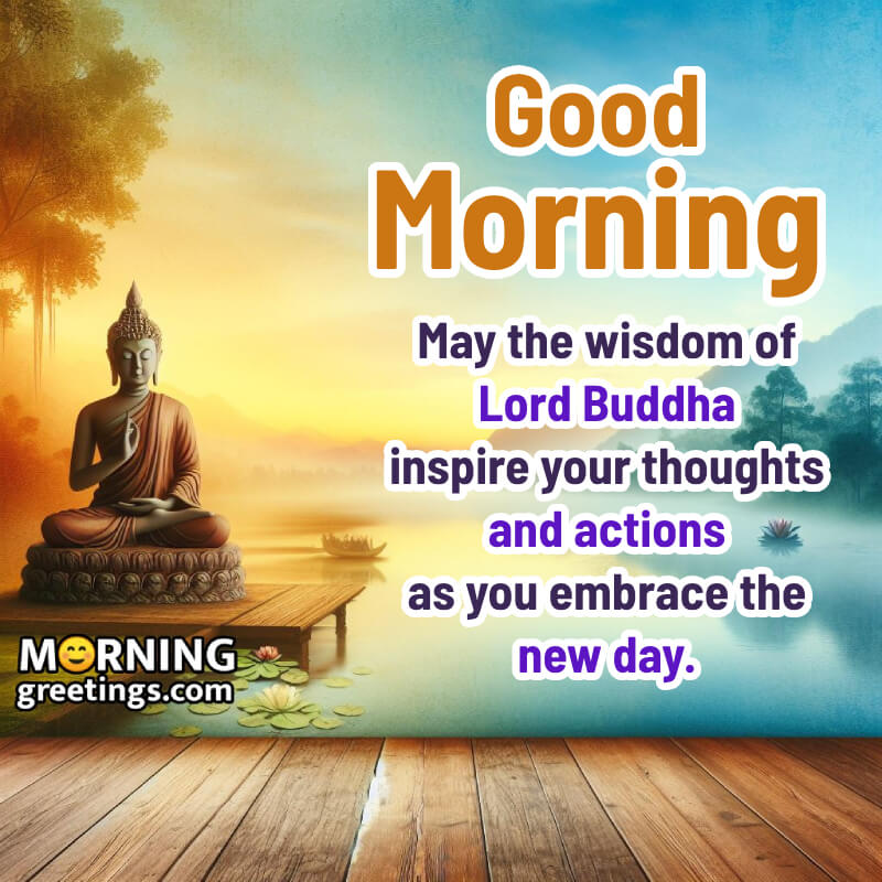 Beautiful Lord Buddha Morning Blessing Image