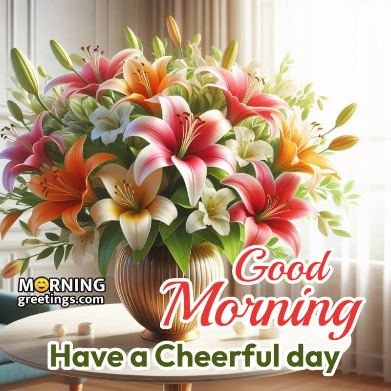 Fantastic Bouquet Good Morning Have A Cheerful Day Pic