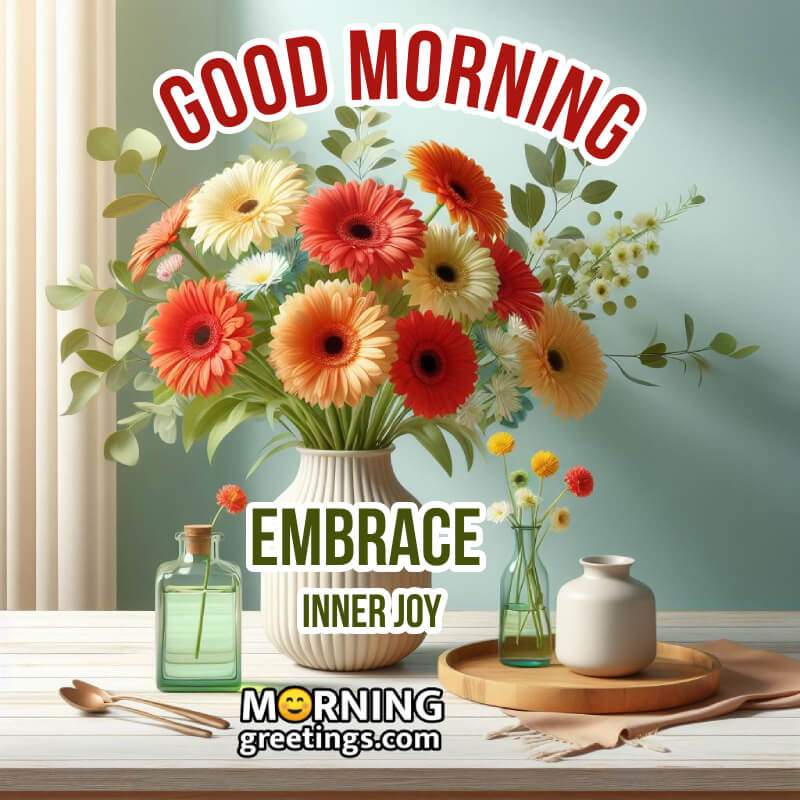 Good Morning Bouquet Greeting Image