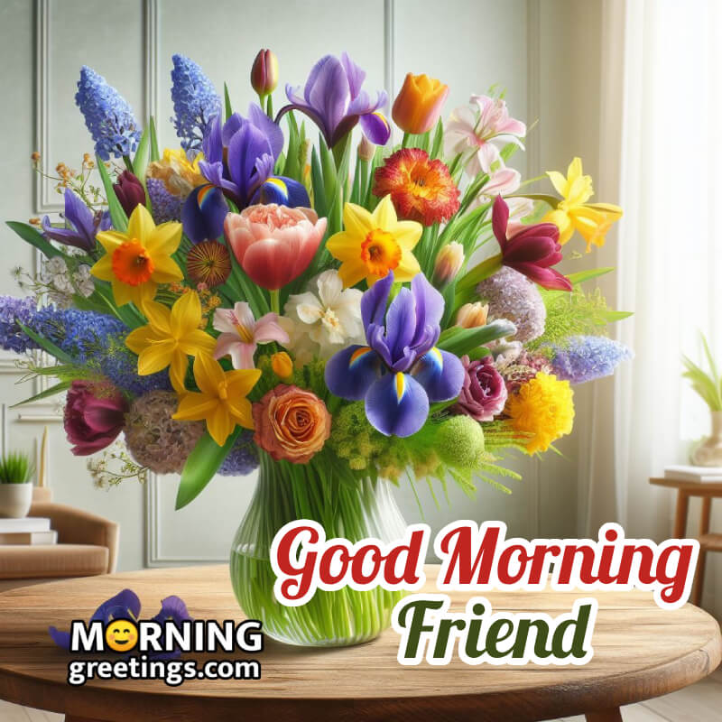 Good Morning Friend Bouquet Best Image