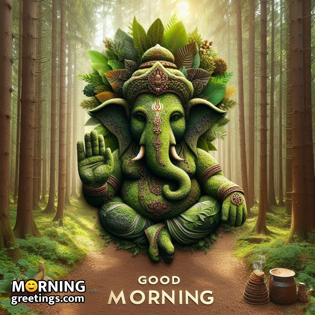 Good Morning Ganesha By Nature