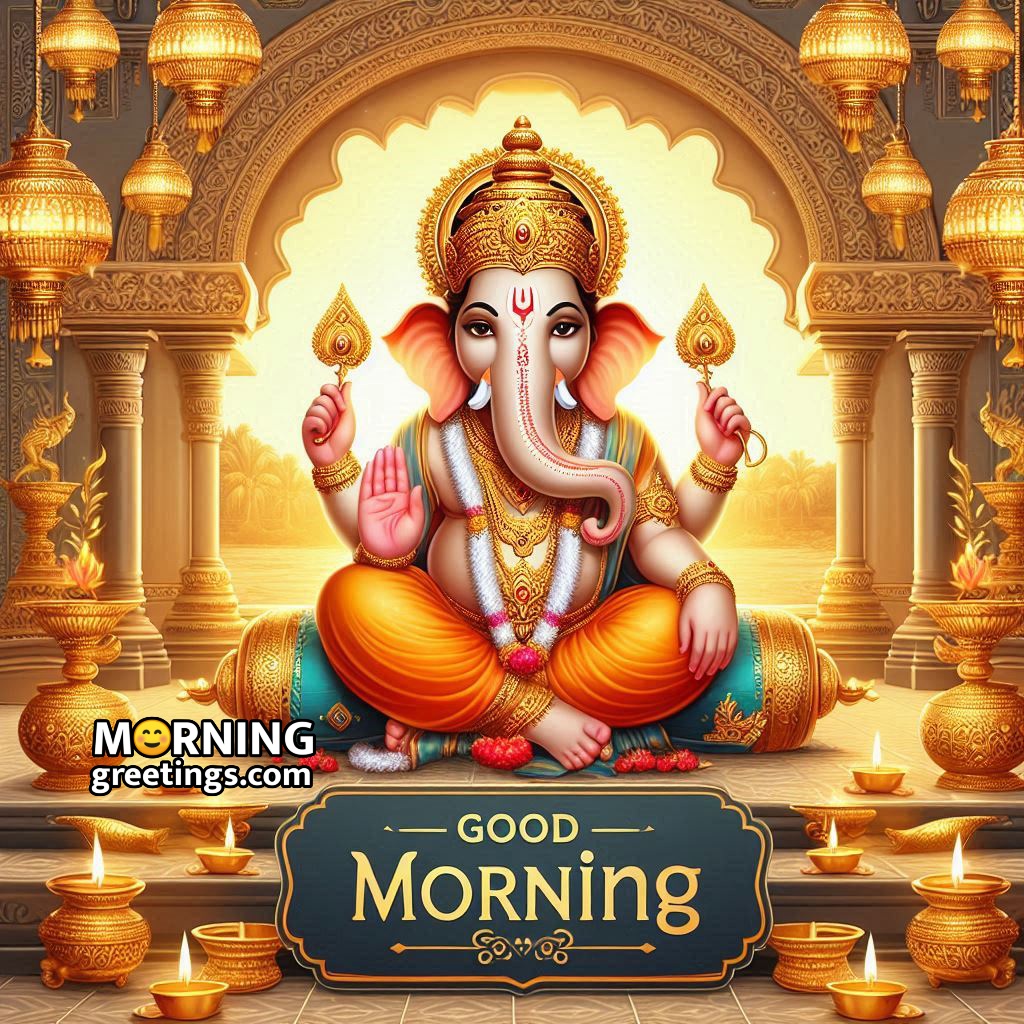 Good Morning Ganesha In Temple