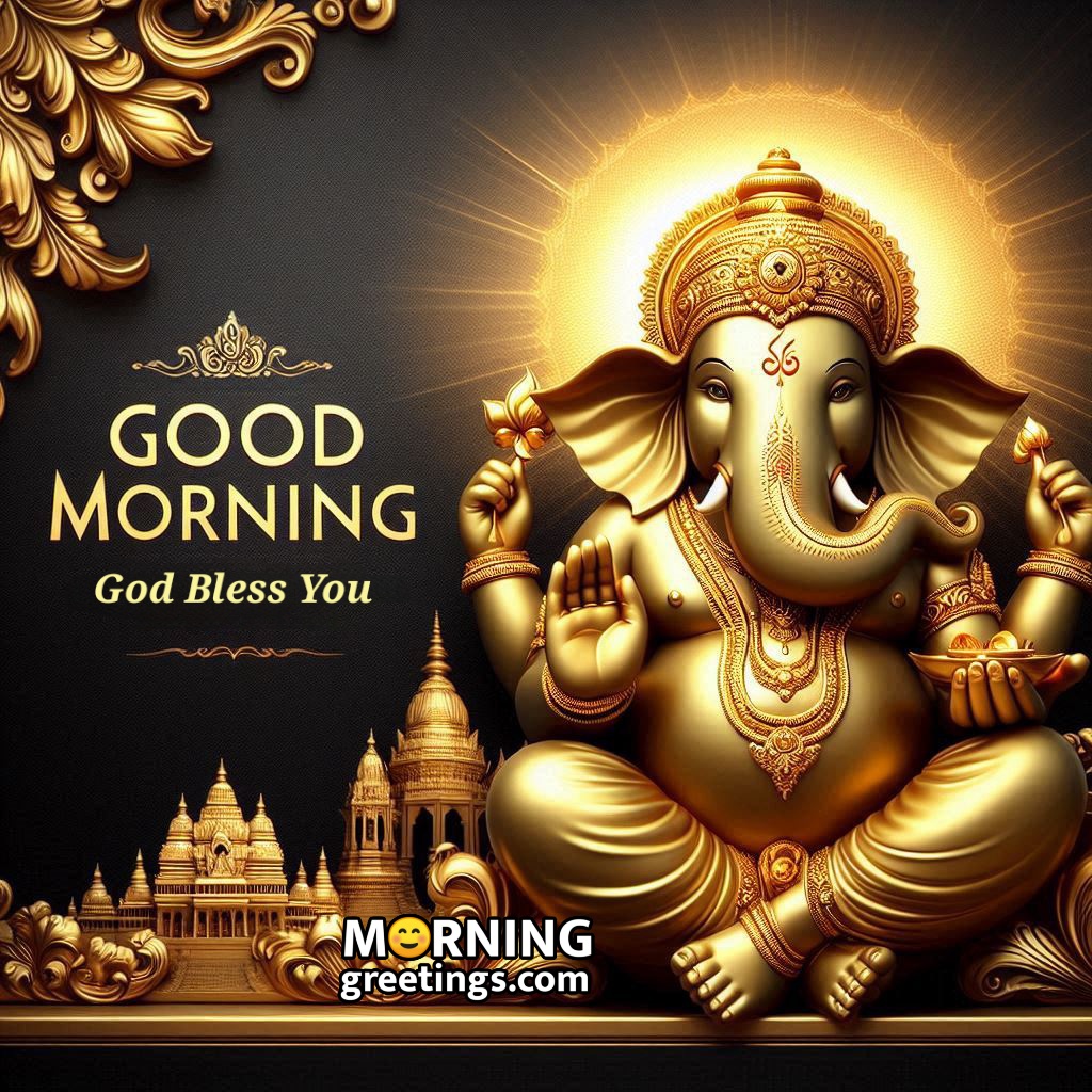 Good Morning Gold Ganesha