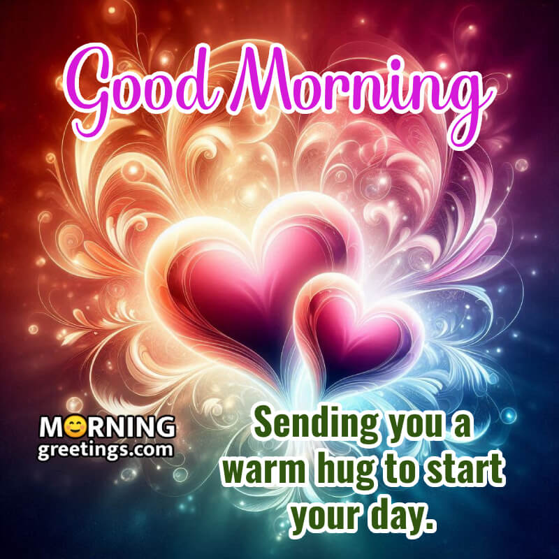 Good Morning Message With Heart Image