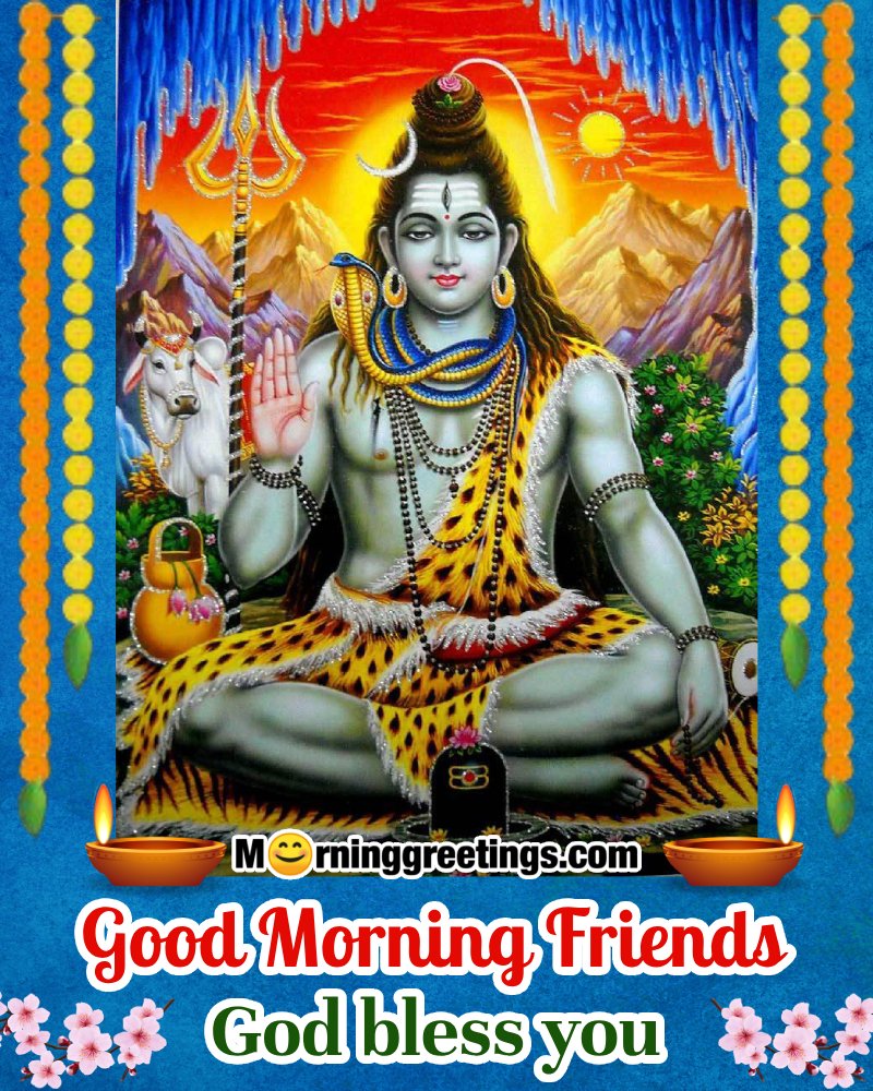 Good Morning Shiva Status Image