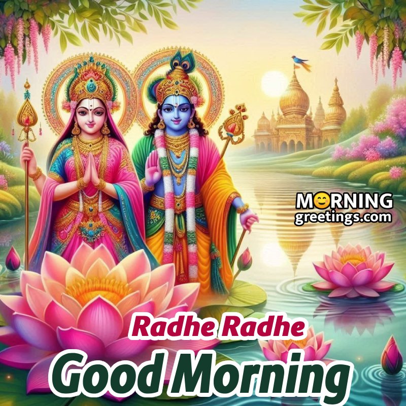 Great Radha Krishna Morning Image