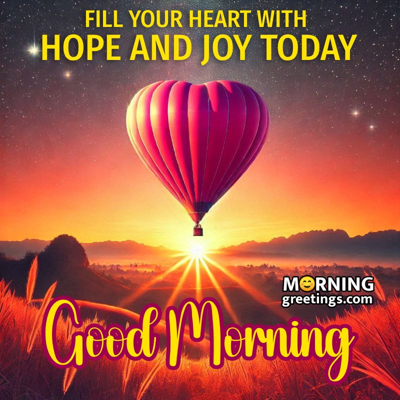 Heart Morning Hot Air Balloon Pic