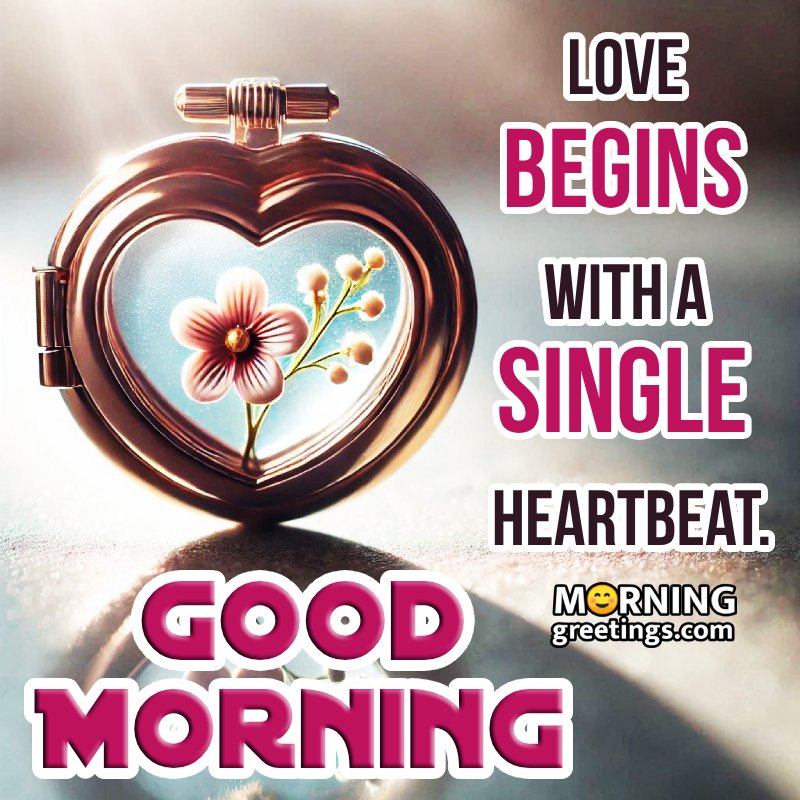 Heart Morning Status Photo