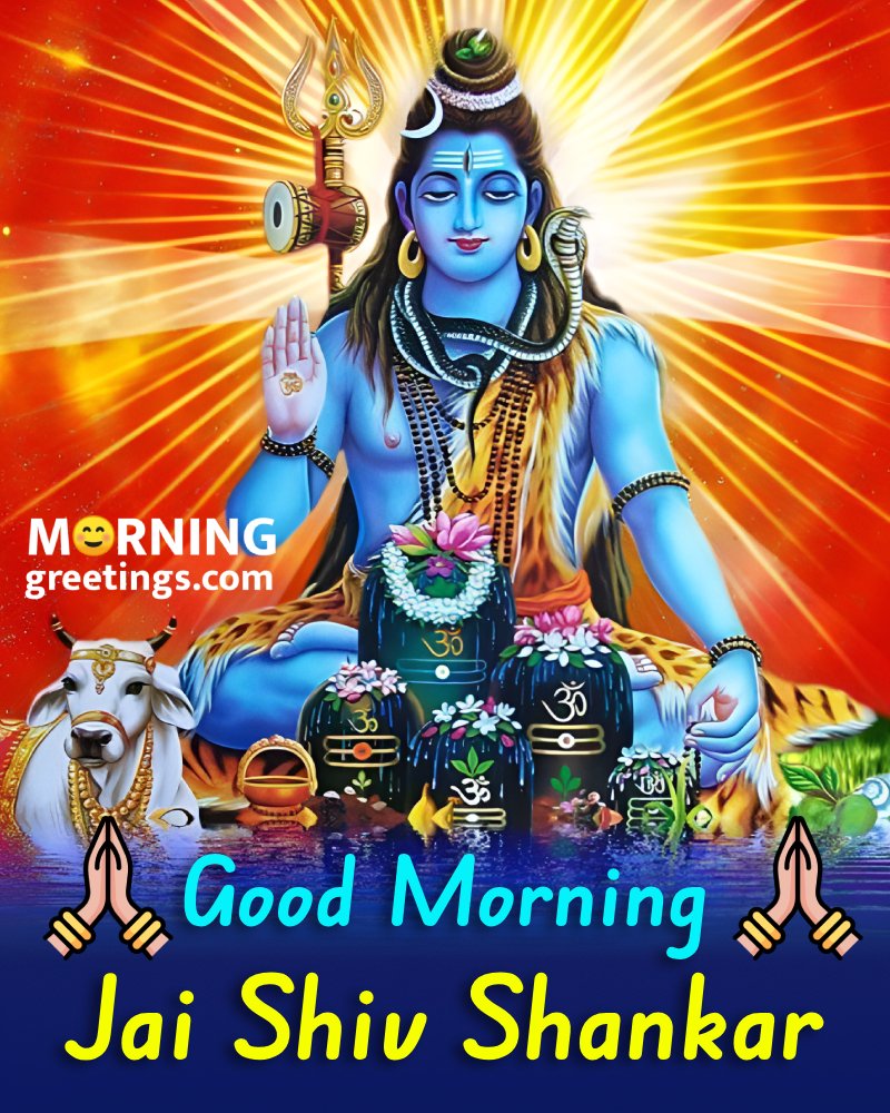 Jai Shiv Shankar Good Morning Wishing Picture