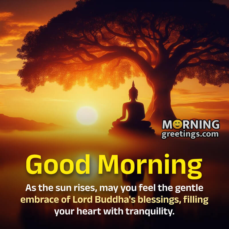 Lord Buddha Good Morning Blessing Picture