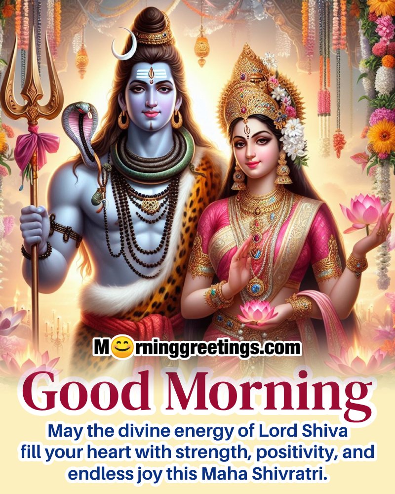 Lovely Morning Maha Shivratri Wish Pic