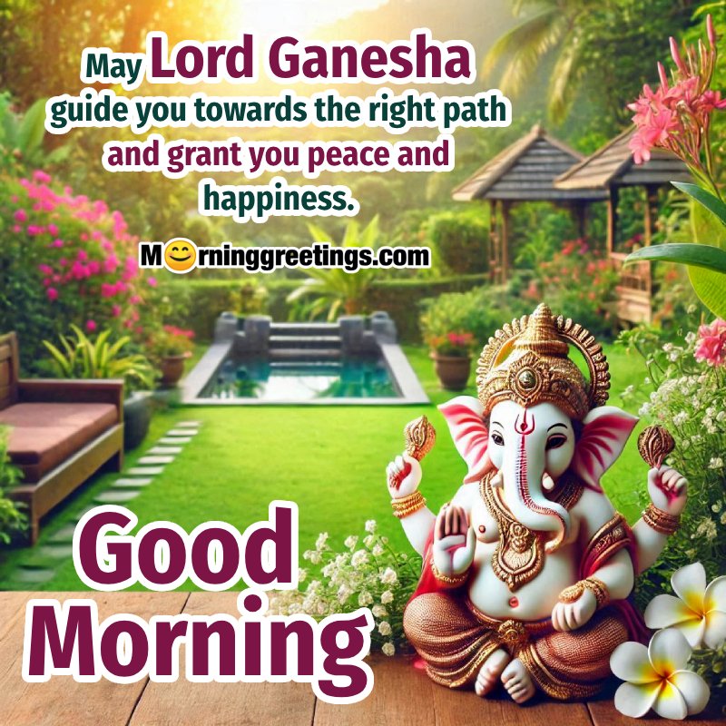 Morning Ganesha Greeting Photo