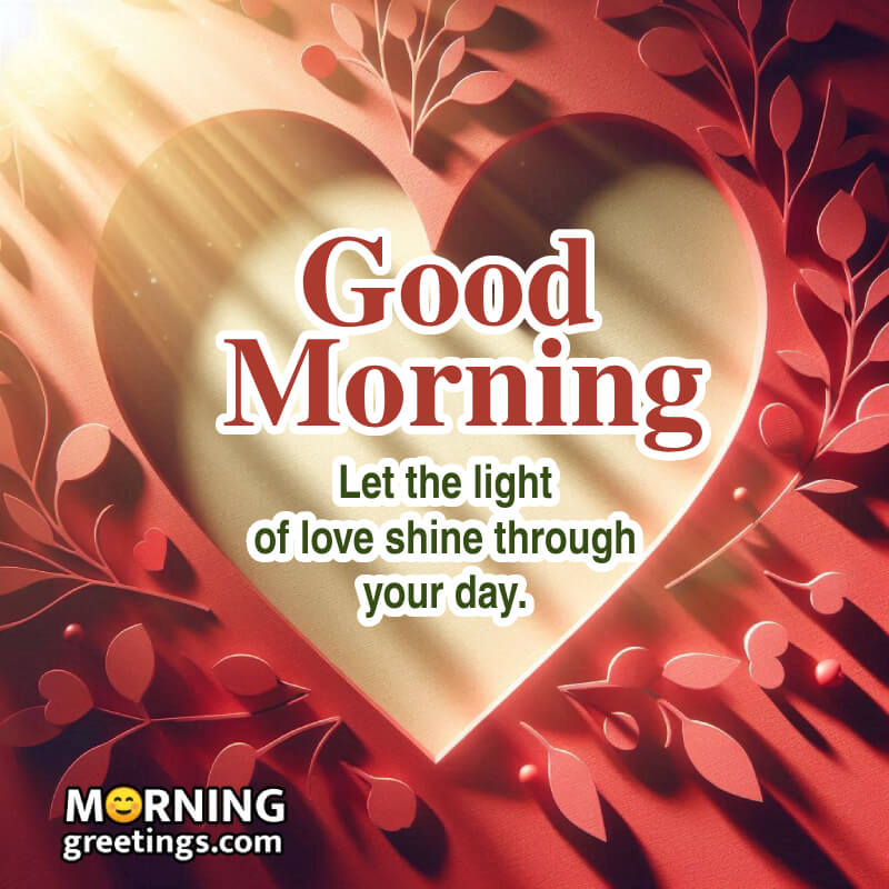 Morning Message With Heart Photo