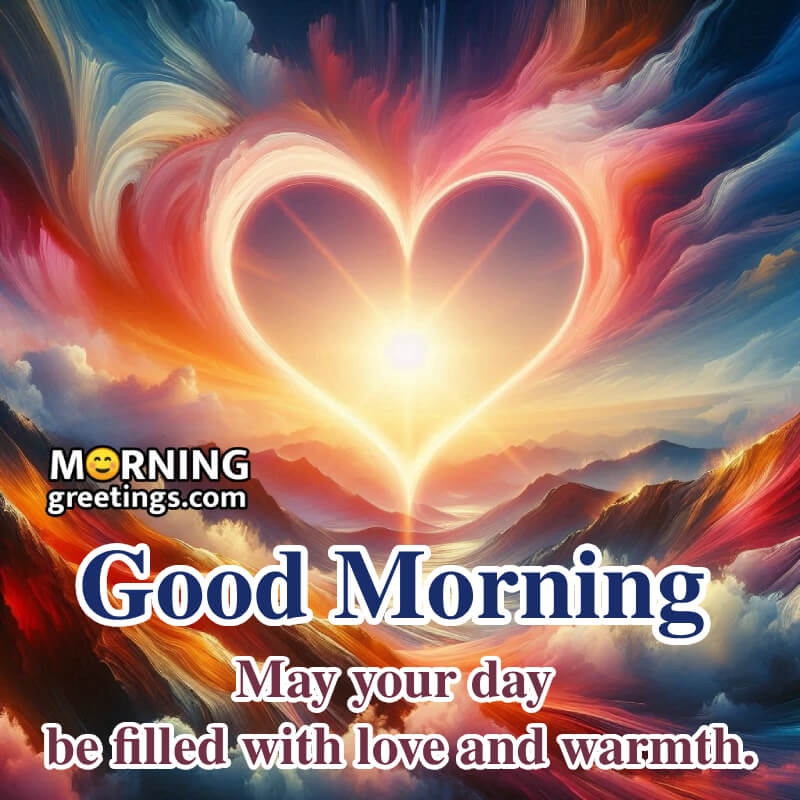 Morning Wish With Heart Picture