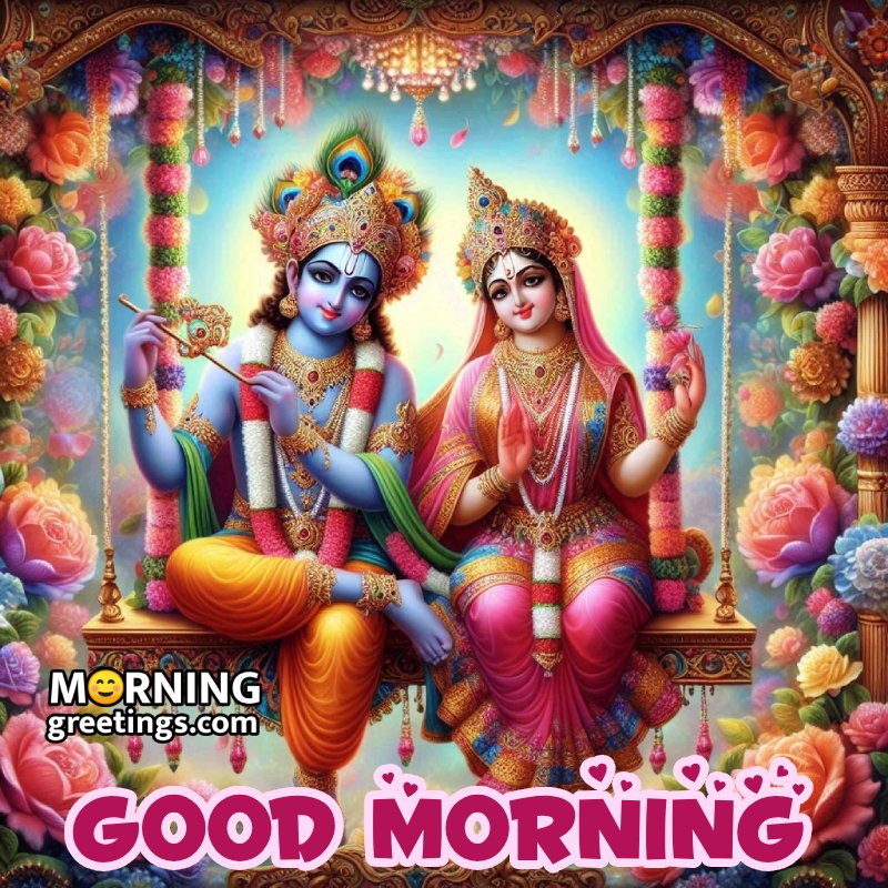 Wonderful Radha Krishna Morning Picture