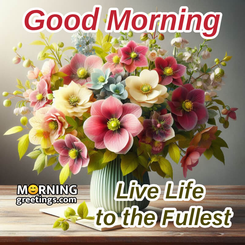 Bouquet Good Morning Whatsapp Status Picture