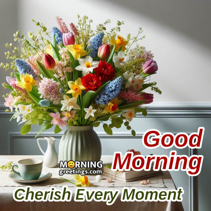 Good Morning Bouquet Image For Facebook