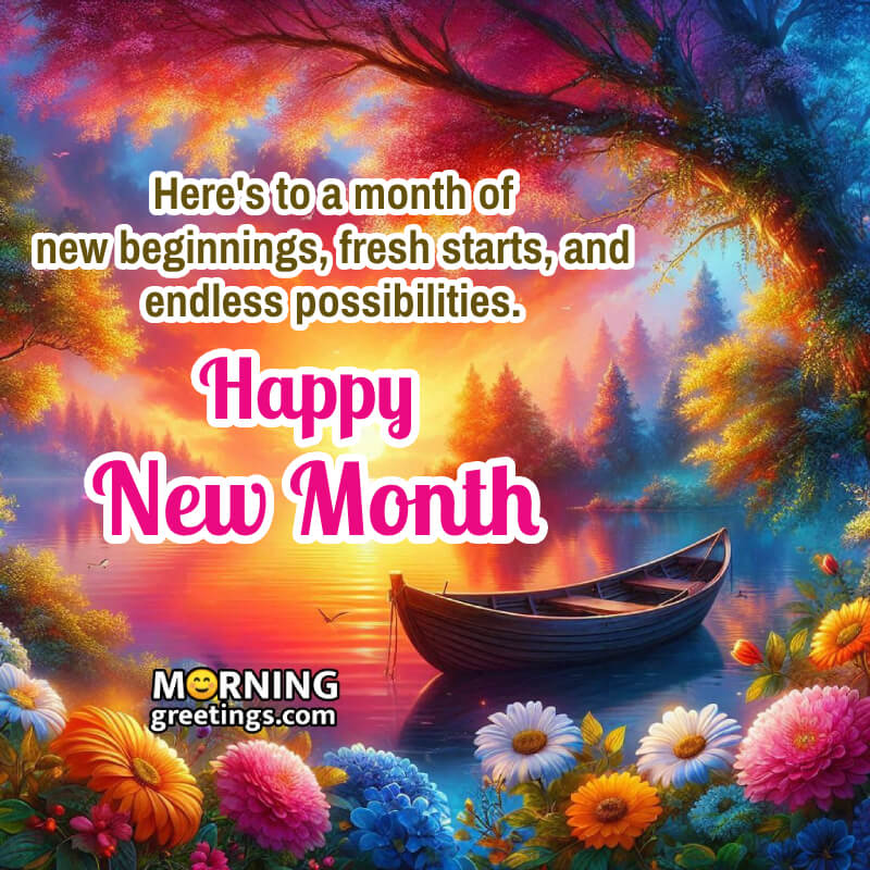 Happy New Month Best Message Photo