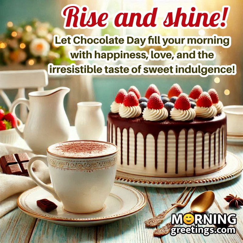 Chocolaty Start: Good Morning Images for Chocolate Lovers