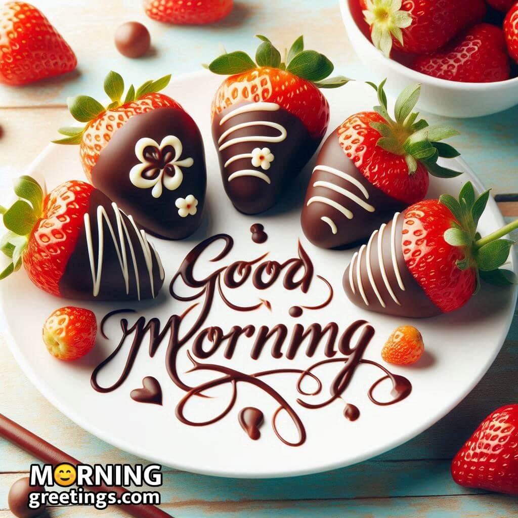 Good Morning Chocolate Strawberry Photo