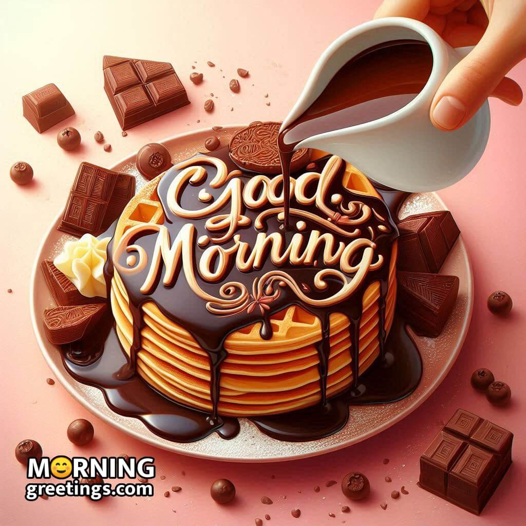 Good Morning Chocolate Waffles Pic