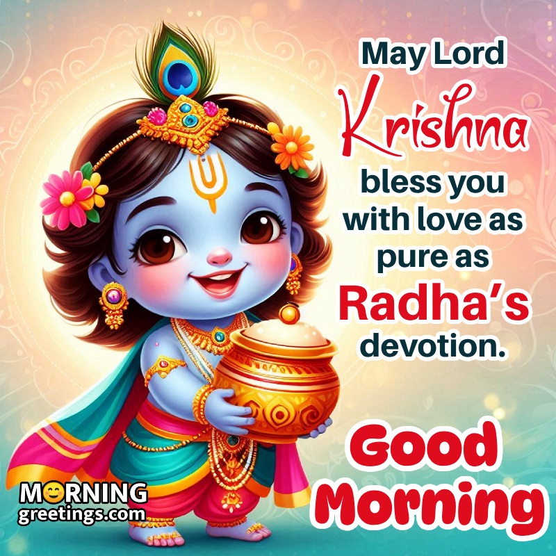 Morning Bal Krishna Nice Image