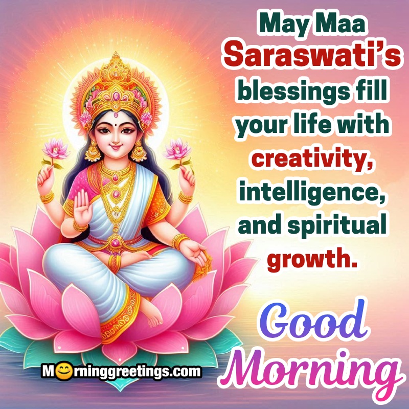 Morning Maa Saraswati Best Status Image